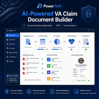 AI-Powered VA Disability Claim Document Builder Desktop Application