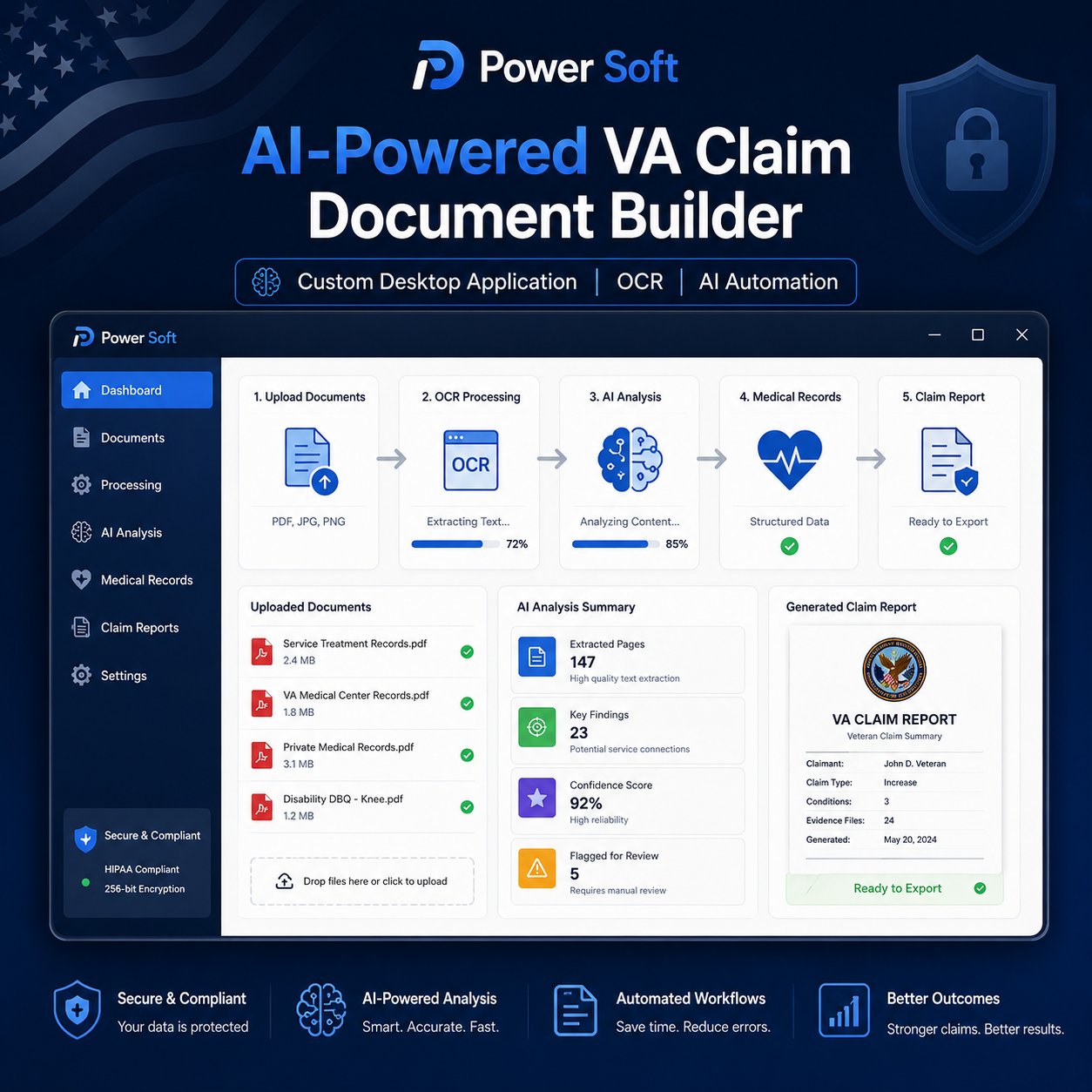 AI-Powered VA Disability Claim Document Builder Desktop Application